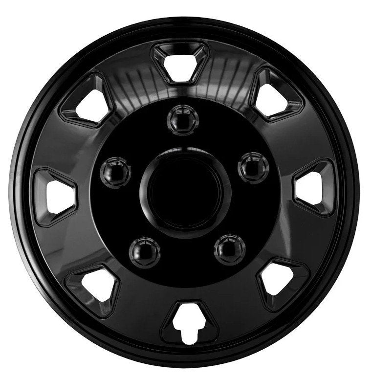 Wieldoppen 14 Inch Zwart Glans – Universeel voor Extra Bolle