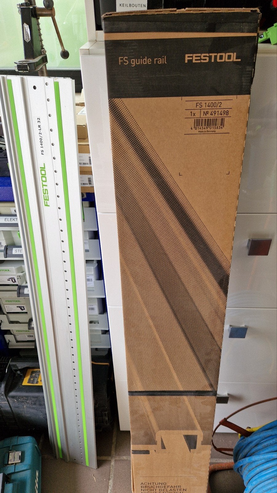 Guides Festool 800 mm, 1400 mm et 3000mm, Enlèvement