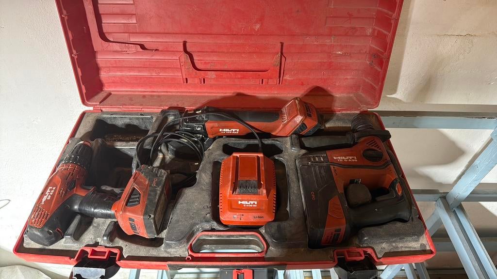 Hilti koffer, Ophalen, Gebruikt