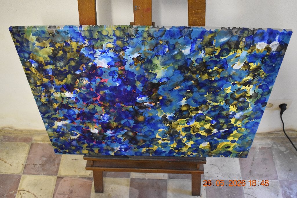 Abstract schilderij uit de N-serie (104), door Joky Kamo, Ophalen