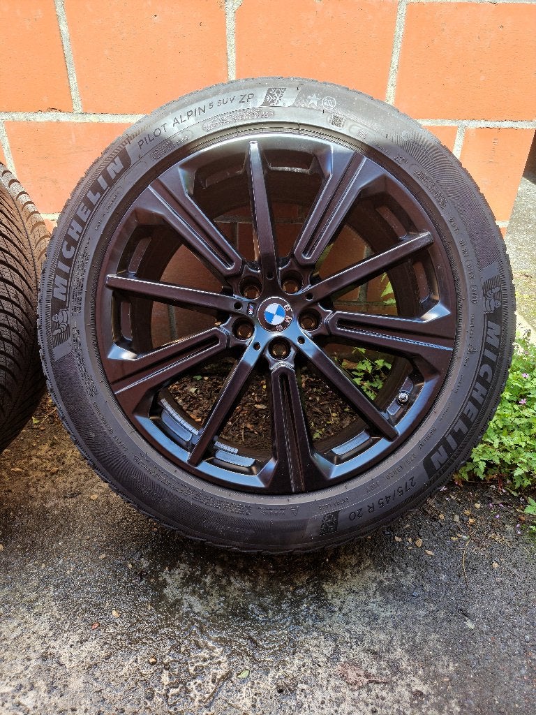 Originele 20" BMW X5 748M Velgen + Winterbanden Michelin, Auto-onderdelen, Banden en Velgen, Ophalen, 275 mm, Banden en Velgen