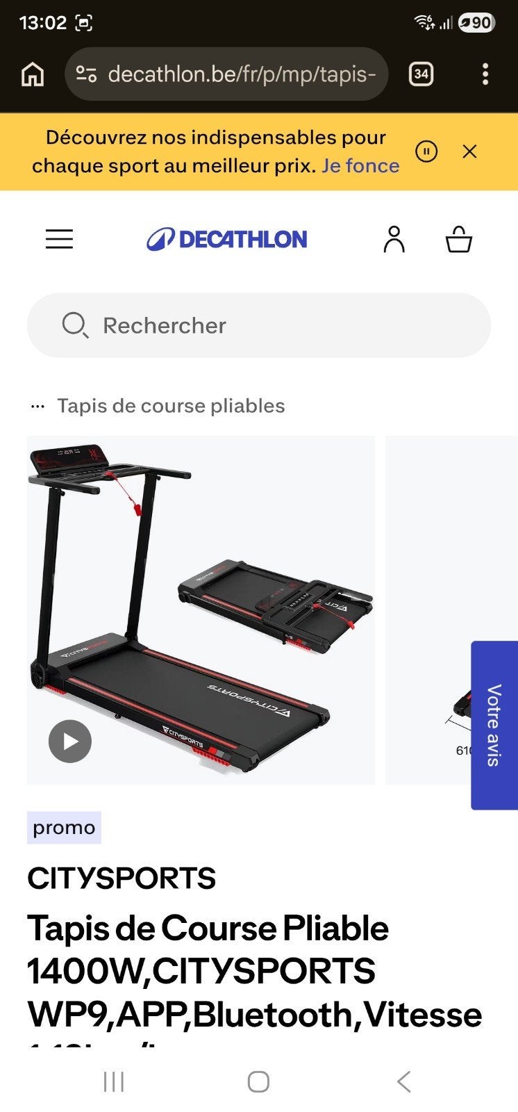 Tapis de course peut utiliser