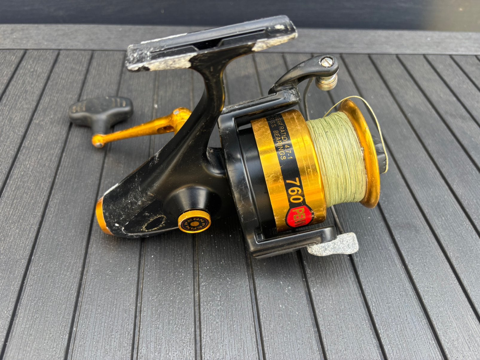 Penn slammer 760, Watersport en Boten, Ophalen, Zo goed als nieuw
