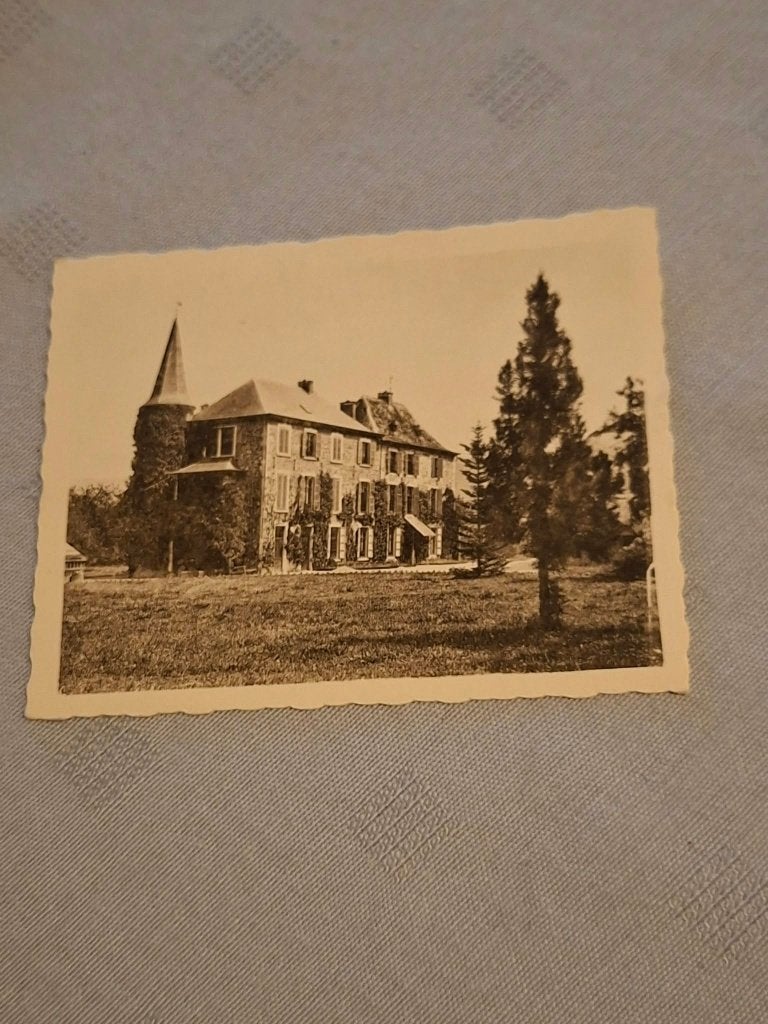 Prentje/Chromo : Hamoir/Château des Fourneaux / de Beukelaar, Enlèvement ou Envoi, Gravure, Utilisé, 1940 à 1960