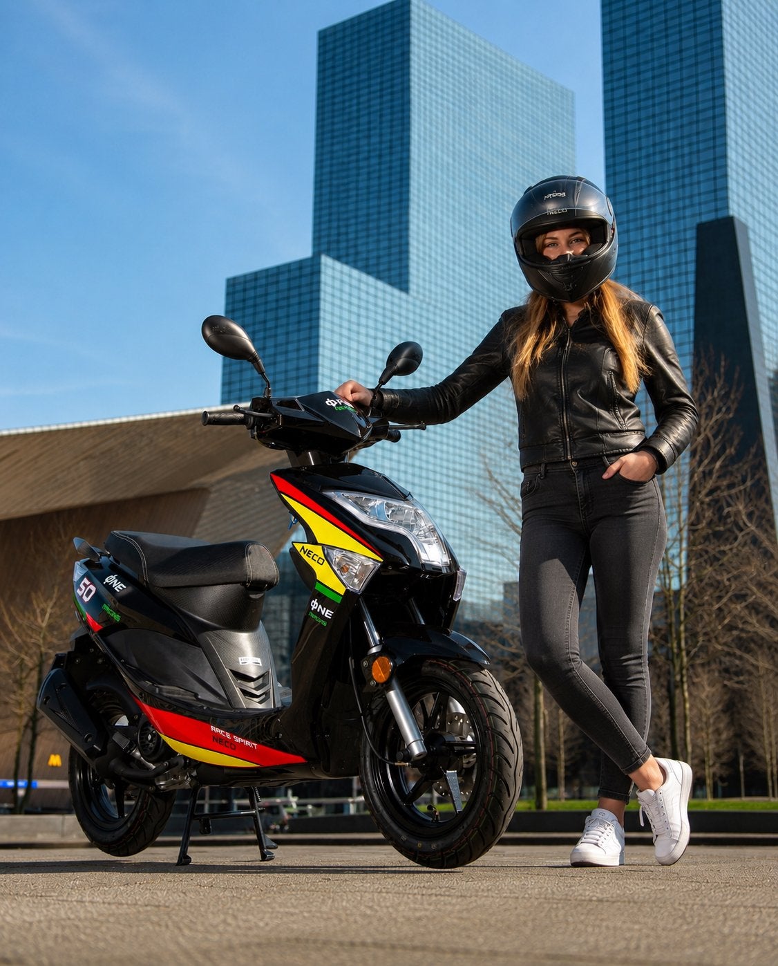 NECO ONE 12" 50CC NEW ACTIE VAN DE WEEK BY DEFORCE BV, Fietsen en Brommers, Scooters | Overige merken, Ophalen, Nieuw, Benzine