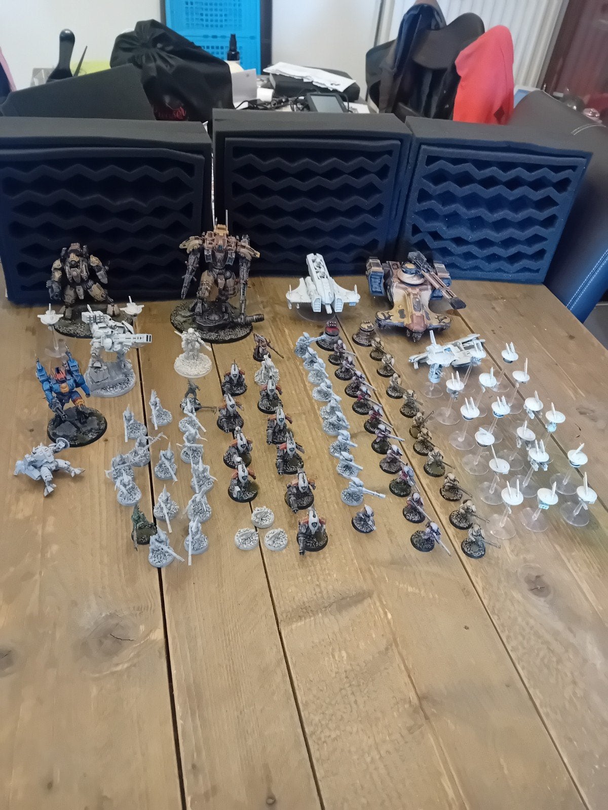 Warhammer 40K T'au leger + carry case, Peint, Figurine(s), Warhammer, Enlèvement