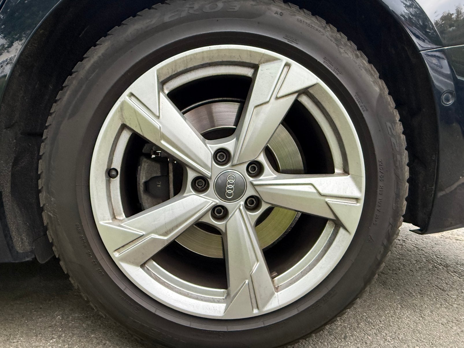 Jantes Audi S-Line 18 pouces d'origine + pneus d'hiver sans, Enlèvement, Comme neuf