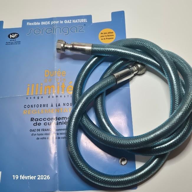 Onbeperkte roestvrijstalen  slang van 2 m voor aardgas, Elektronische apparatuur, Fornuizen, Verzenden, Warmhoudplaat, 60 cm of meer