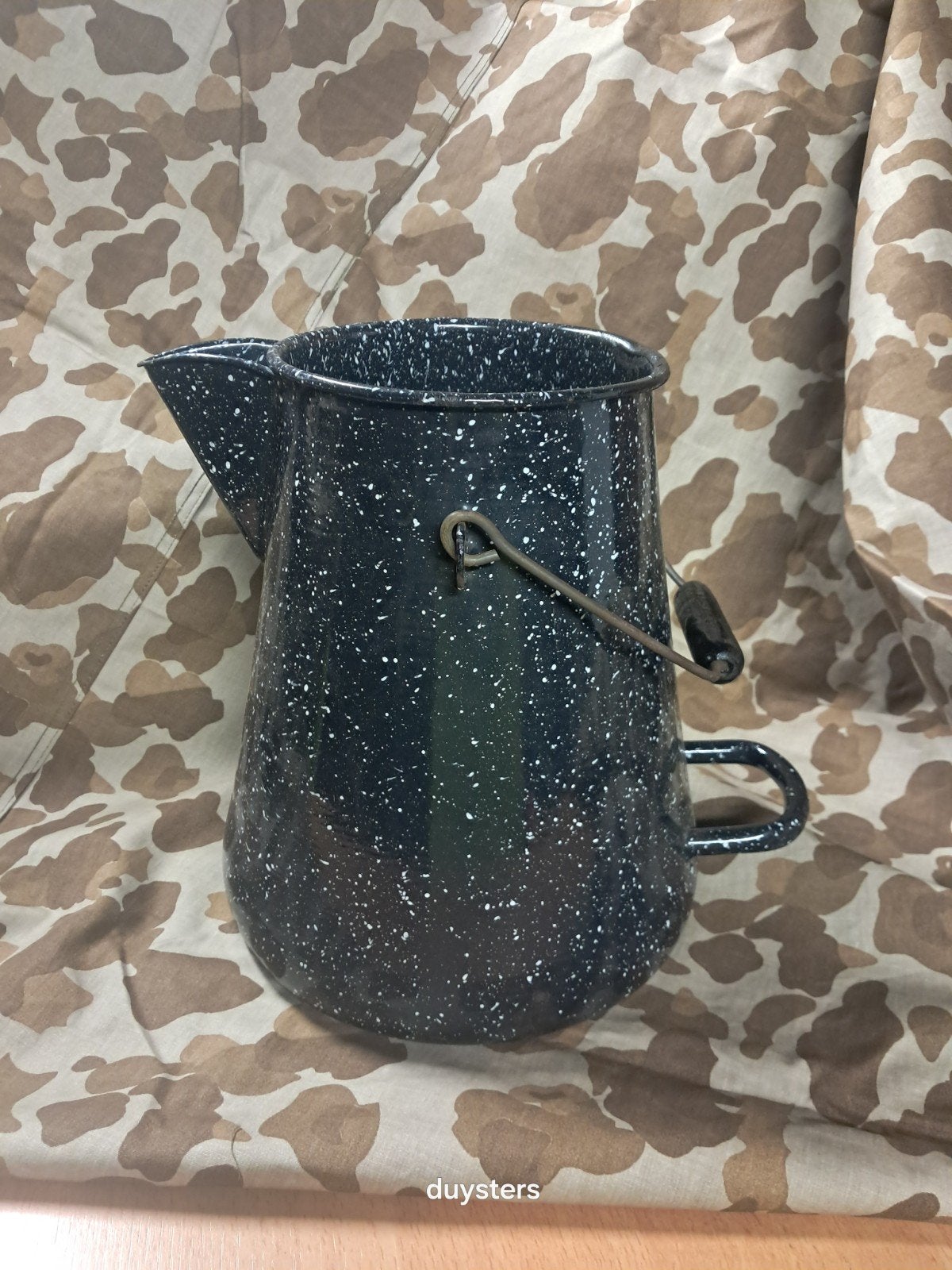 WW2 us navy  enamelware  coffee pot, Ophalen of Verzenden