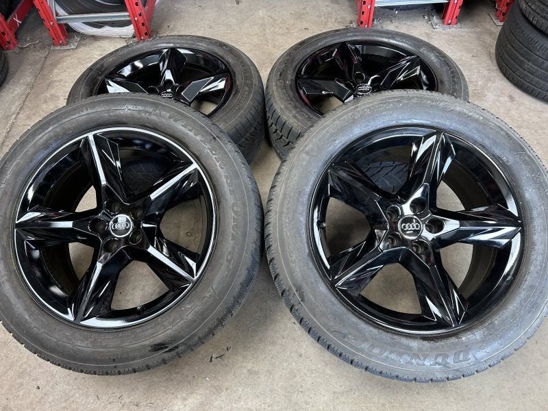 19 inch originele velgen + winterbanen Audi Q7 4M0601025AC z, 19 inch, Gebruikt, Velg(en), -