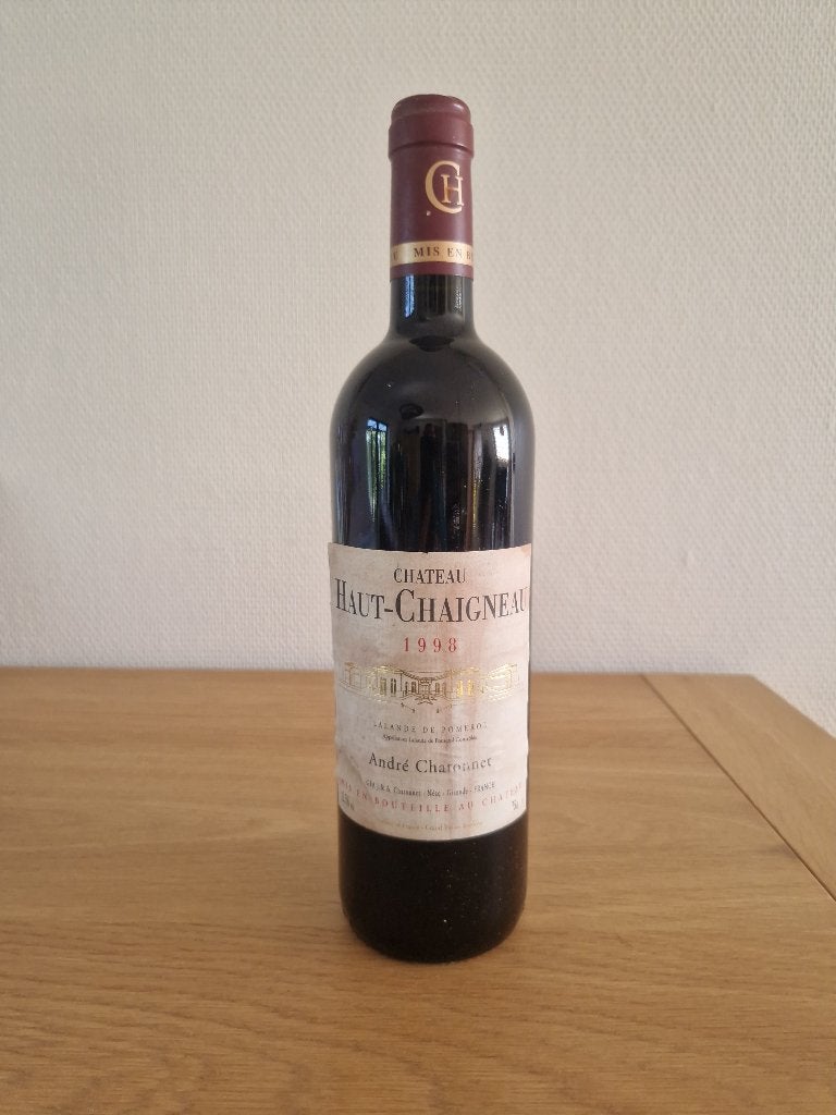 Château Haut Chaigneau - 1998 - Lalande de Pomerol - 75 cl, Neuf, Enlèvement ou Envoi, Pleine, Vin rouge
