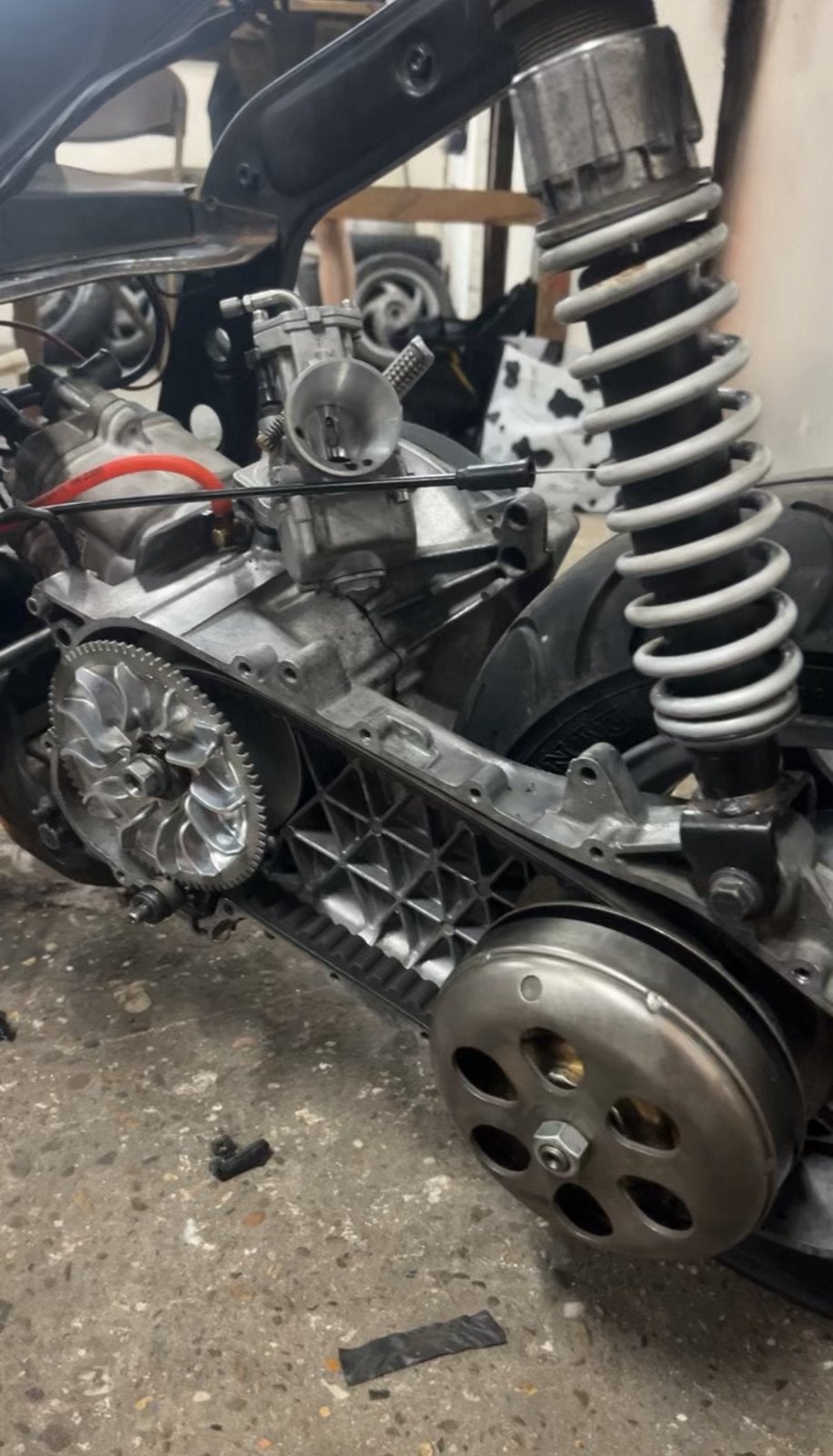 Polini 28mm pwk carburateur, Fietsen en Brommers, Brommeronderdelen | Algemeen, Ophalen, Zo goed als nieuw, Carburateur