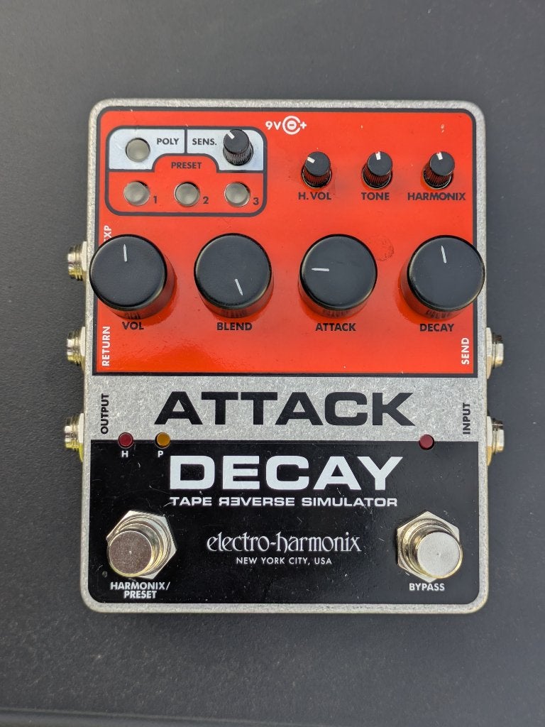 EHX Attack Decay, Enlèvement ou Envoi, Utilisé, Distortion, Overdrive ou Fuzz