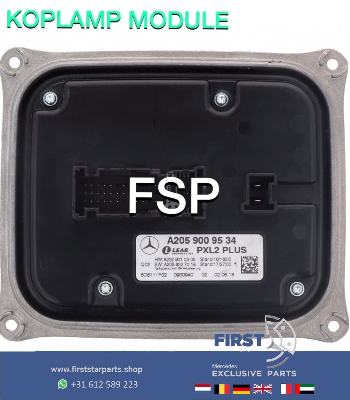 A2059009534 Koplamp module W205 FACELIFT W213 W222 W238 W257, Utilisé, -, -, Enlèvement ou Envoi