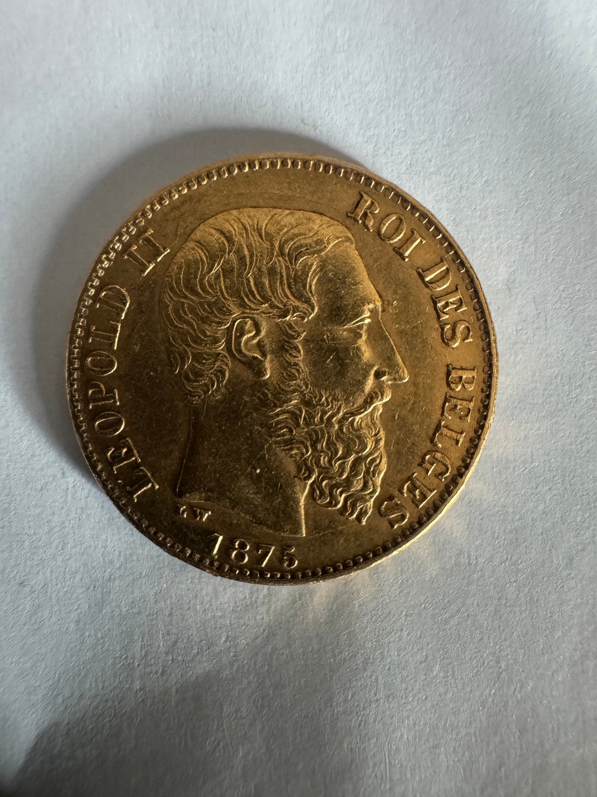 Gouden Leopold II 20FR, Ophalen of Verzenden, Goud