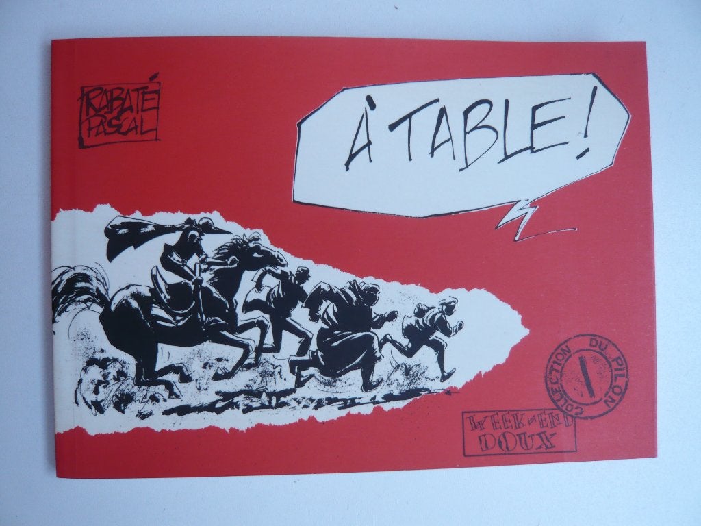 Bd A TABLE (EO 1990 état neuf) avec dédicace de RABATE, Eén stripboek, Ophalen of Verzenden, Zo goed als nieuw, RABATE