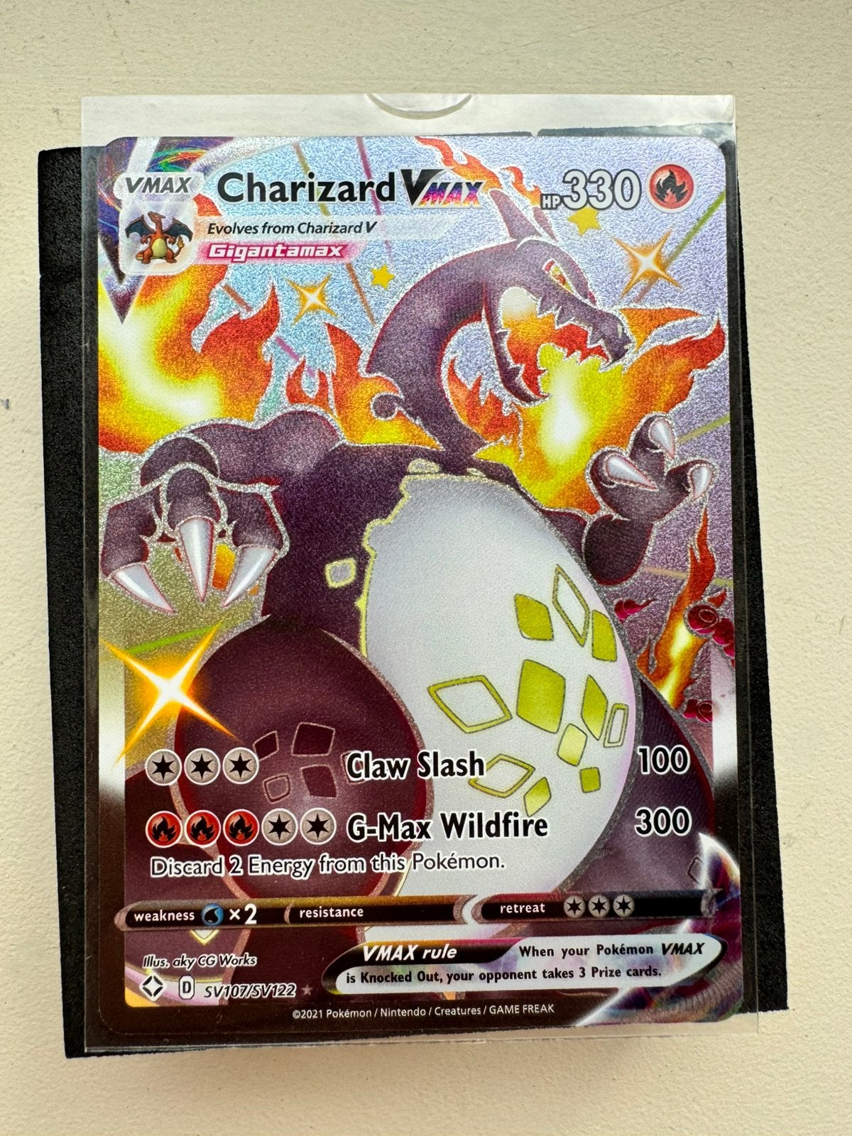 Charizard VMAX, Ophalen, Zo goed als nieuw, Booster