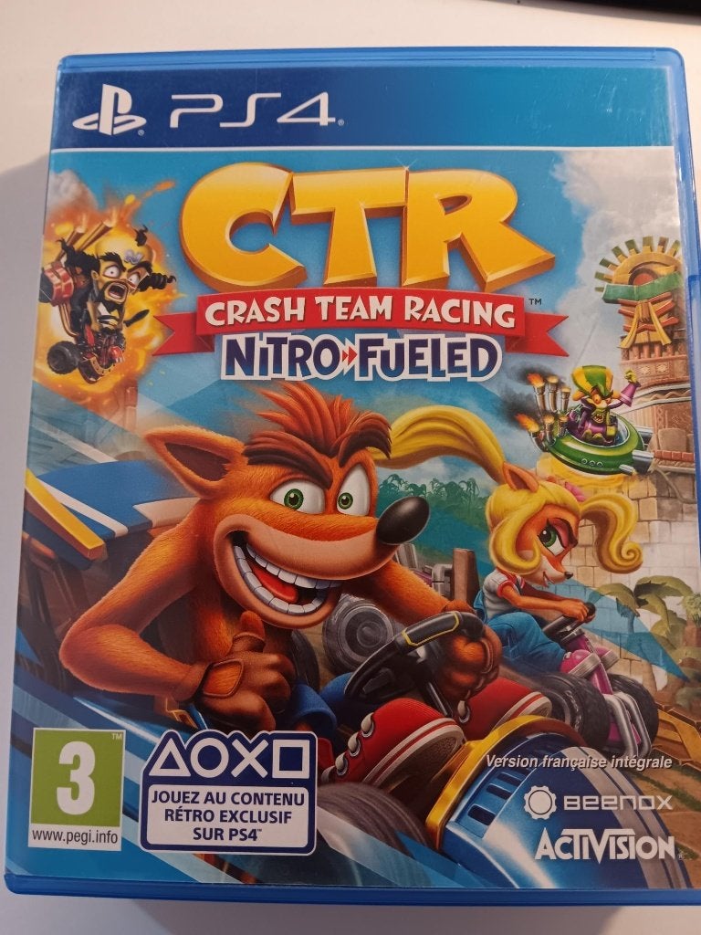 jeu ps4 CTR Crash team racing, Games en Spelcomputers, Ophalen, Gebruikt