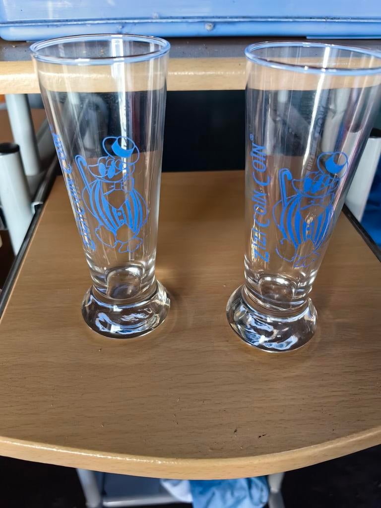 2 verres zizi coin coin, Collections, Enlèvement ou Envoi, Comme neuf, Autres types