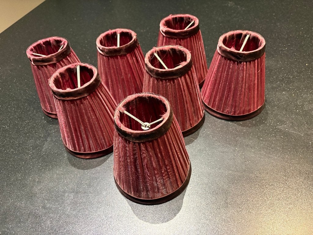 7 vintage lampekapjes, Ophalen
