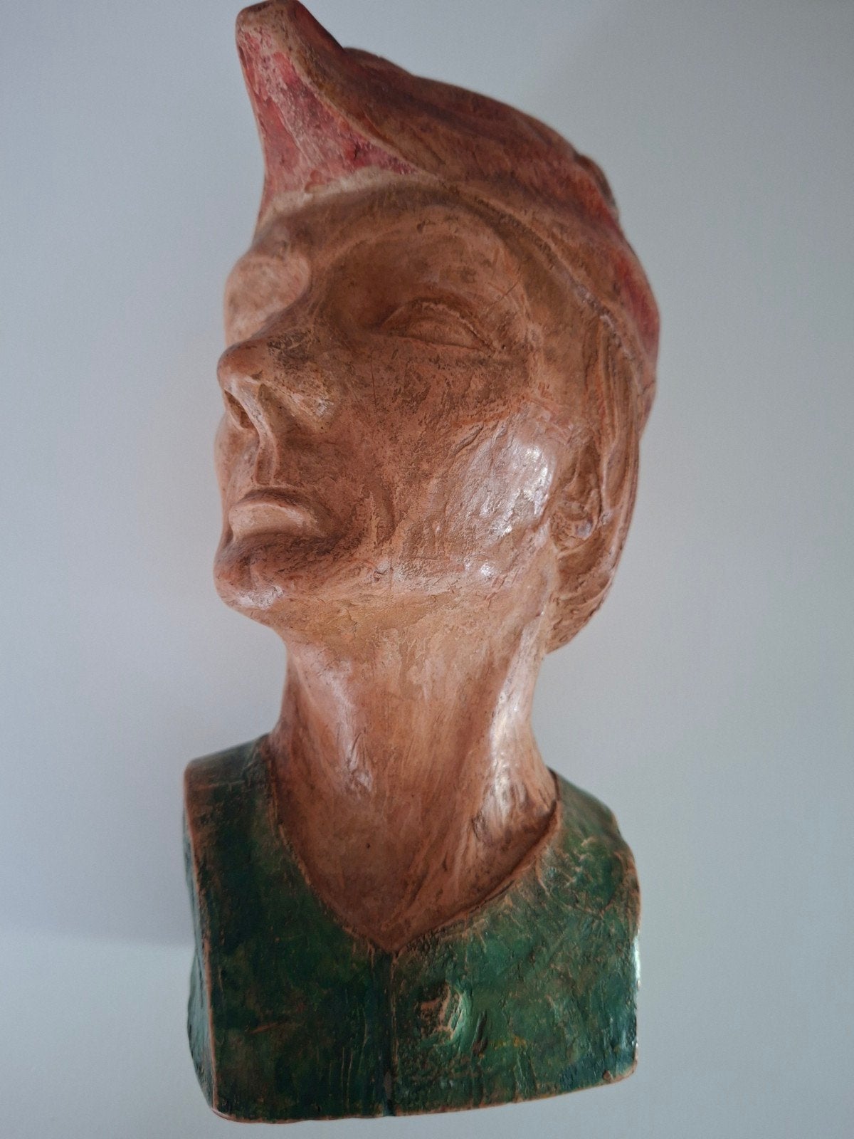 Borstbeeld in terracotta L.Ooms, Antiek en Kunst, Ophalen of Verzenden