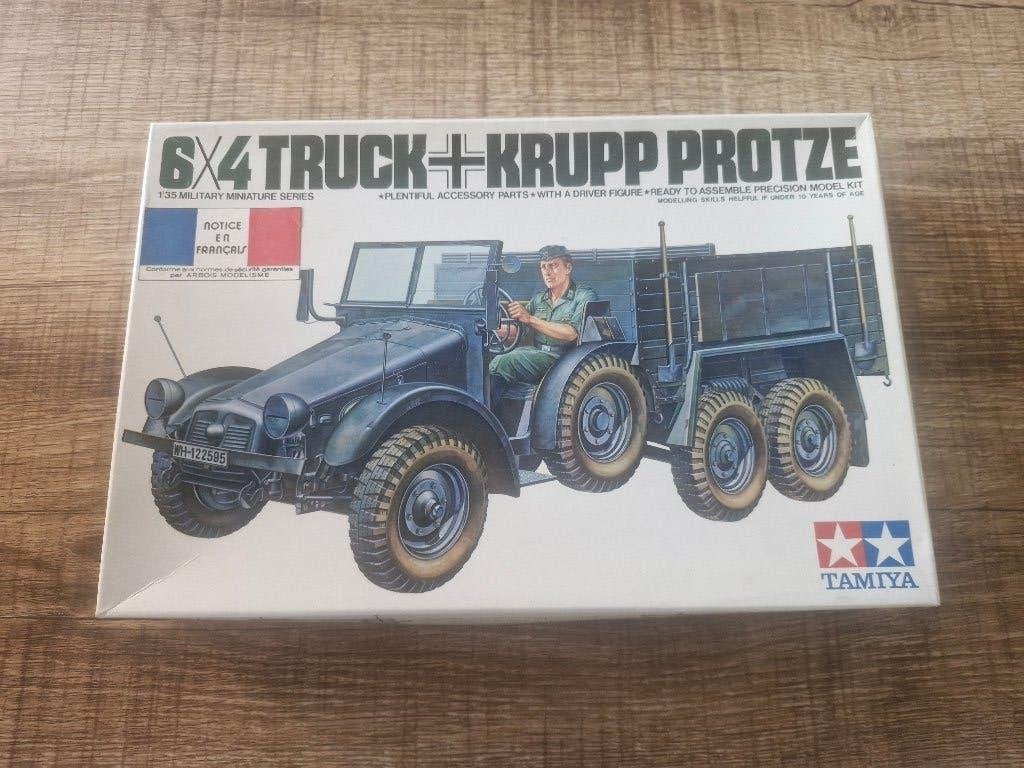 Tamiya 1/35 German 6x4 Truck Krupp Protze, Hobby en Vrije tijd, Modelbouw | Auto's en Voertuigen, 1:32 tot 1:50, Nieuw, Ophalen of Verzenden