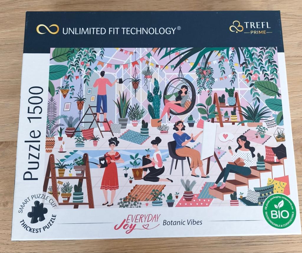 Trefl puzzle 1500 stukjes Botanic Vibes, Ophalen of Verzenden, 500 t/m 1500 stukjes, Zo goed als nieuw, Legpuzzel