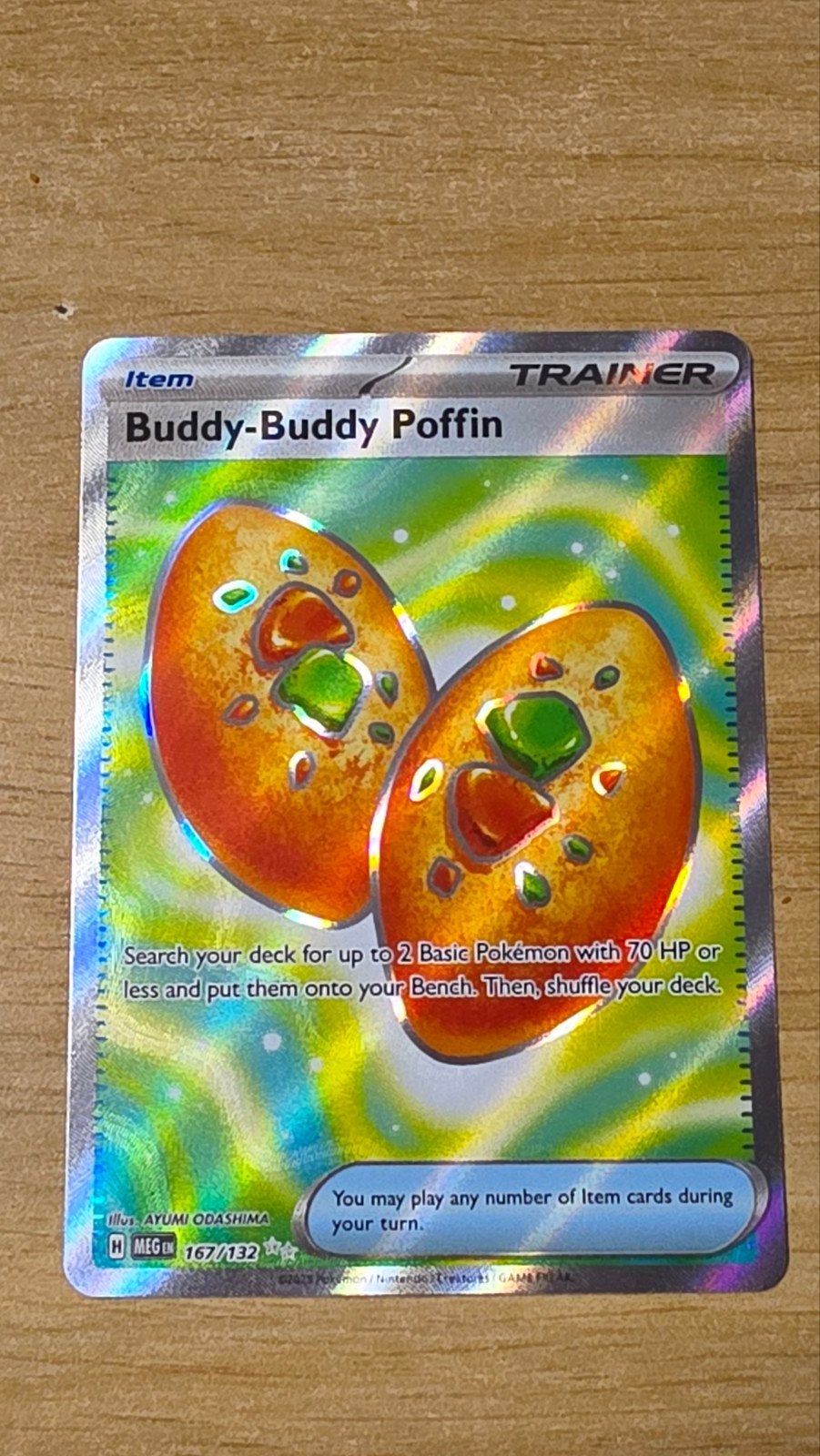 Buddy-buddy poffin 167/132, Enlèvement