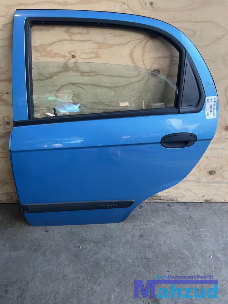 CHEVROLET MATIZ Blauw 12U links achter deur 2005+, Gebruikt, Info@gm.com, Chevrolet, Deur
