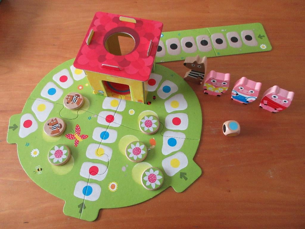 Spel 3 kleine biggetjes (Jumbo/Goula), Kinderen en Baby's, Ophalen of Verzenden, Zo goed als nieuw