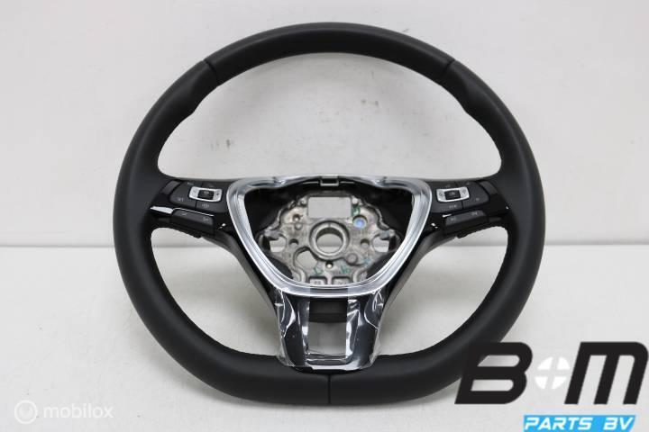 Leder multifunctie stuur + flippers VW Golf 7 5G0419091BH, Gebruikt