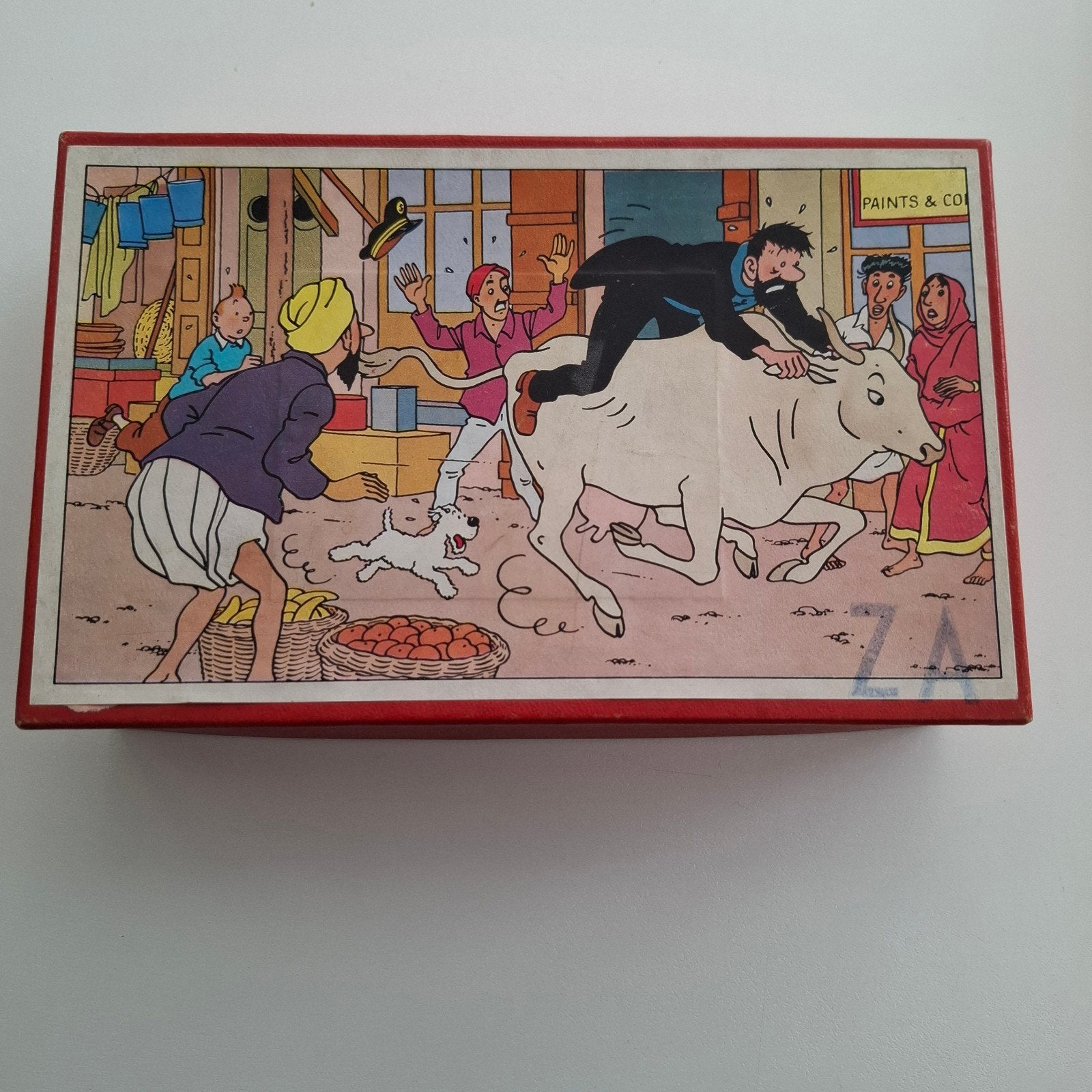 Tintin- puzzel met Tibet en Haddock op de heilige koe!, Ophalen of Verzenden
