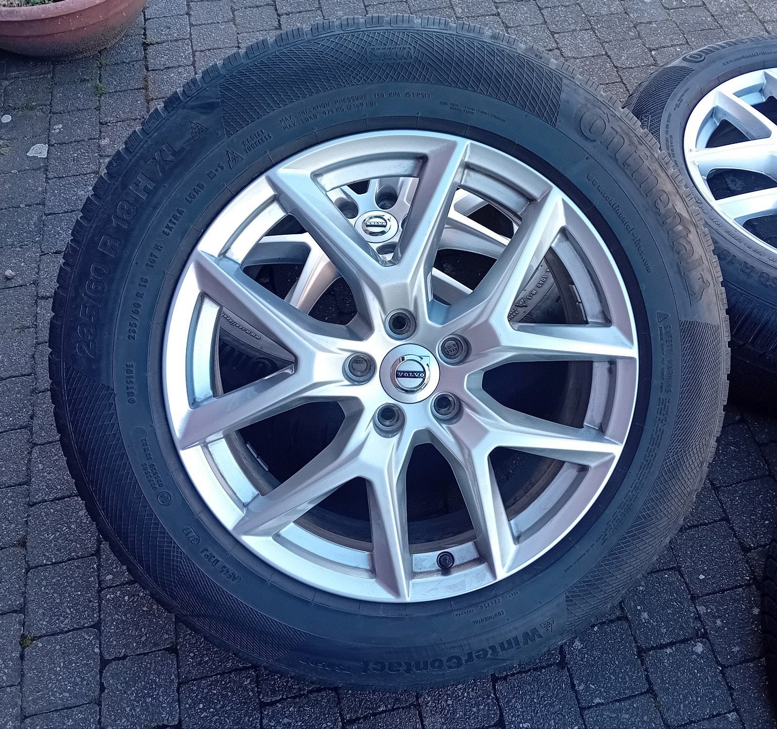 Winterbanden velgen alu Volvo Xc60 18inch 5x108 5mm❄️, Auto-onderdelen, Ophalen