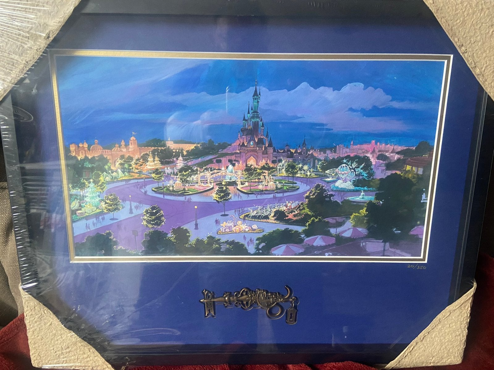 Kader kasteel disneyland parijs met sleutel, Verzamelen, Ophalen of Verzenden, Zo goed als nieuw
