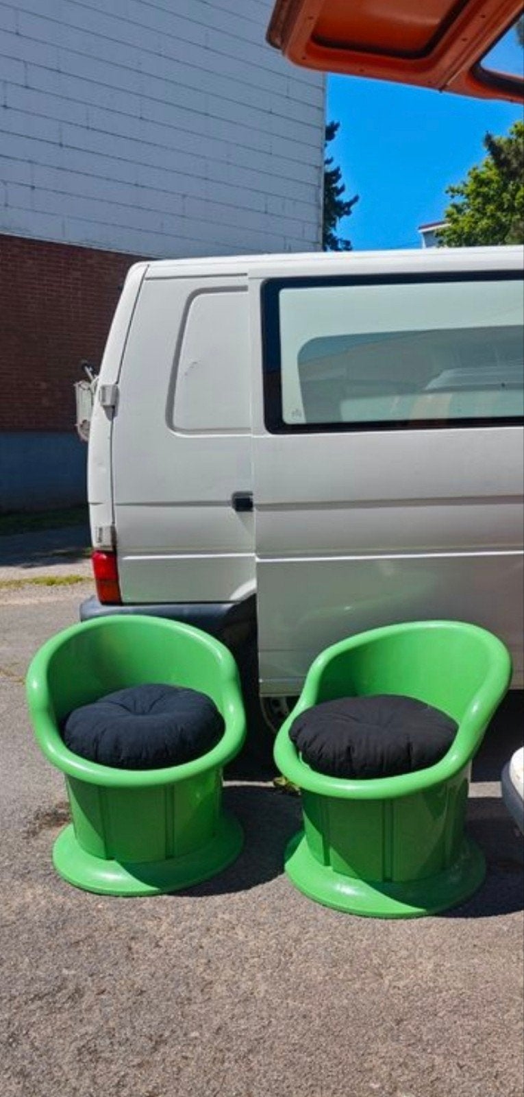 Paire de fauteuils Ikea Popptorp vintage, Enlèvement