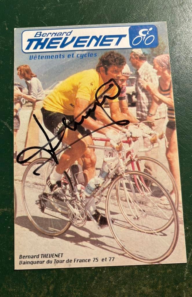 Kaart Bernard Thevenet met originele handtekening, Verzenden, Zo goed als nieuw