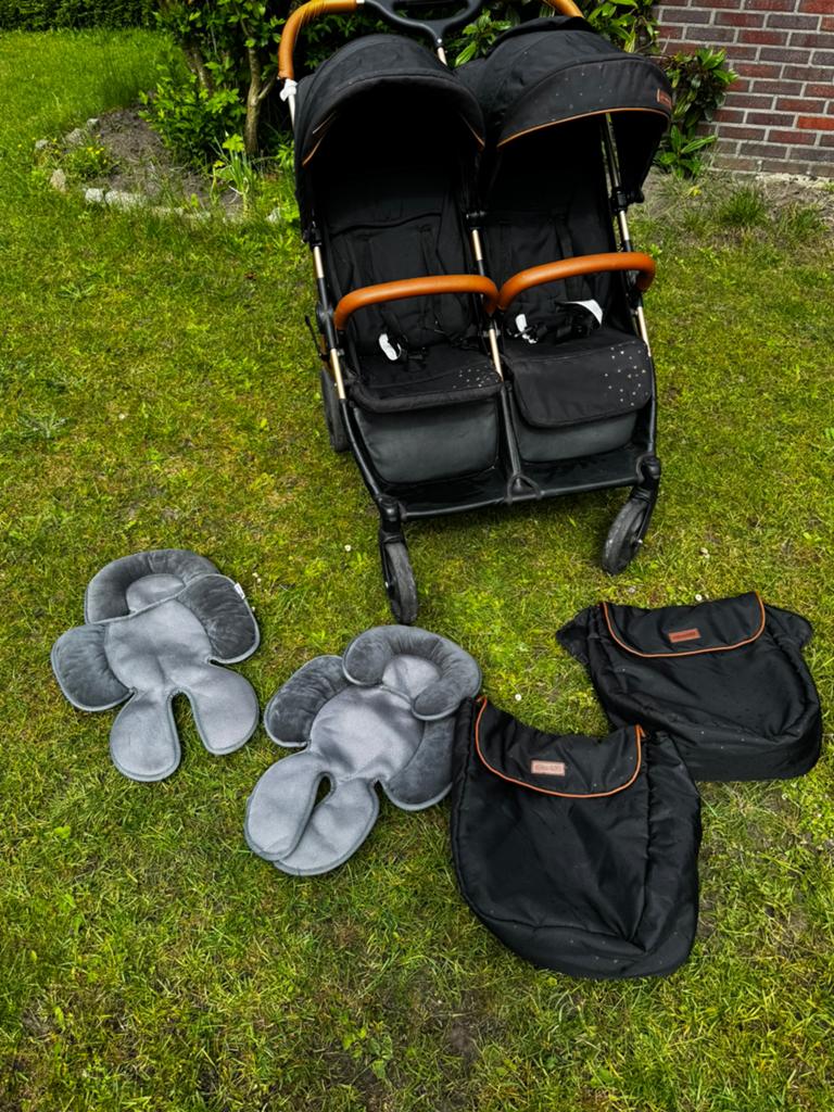 Dubbele Kinderwagen Chipolino – Zeer handige duo buggy, Kinderen en Baby's, Ophalen, Zo goed als nieuw, Kinderwagen