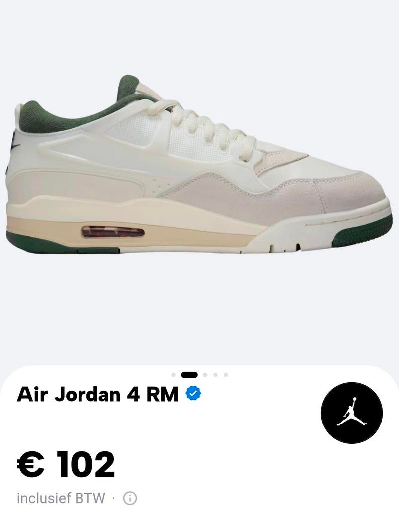 Air Jordan 4 RM Authentique T41, Kleding | Heren, Schoenen, Ophalen, Nieuw, Nike