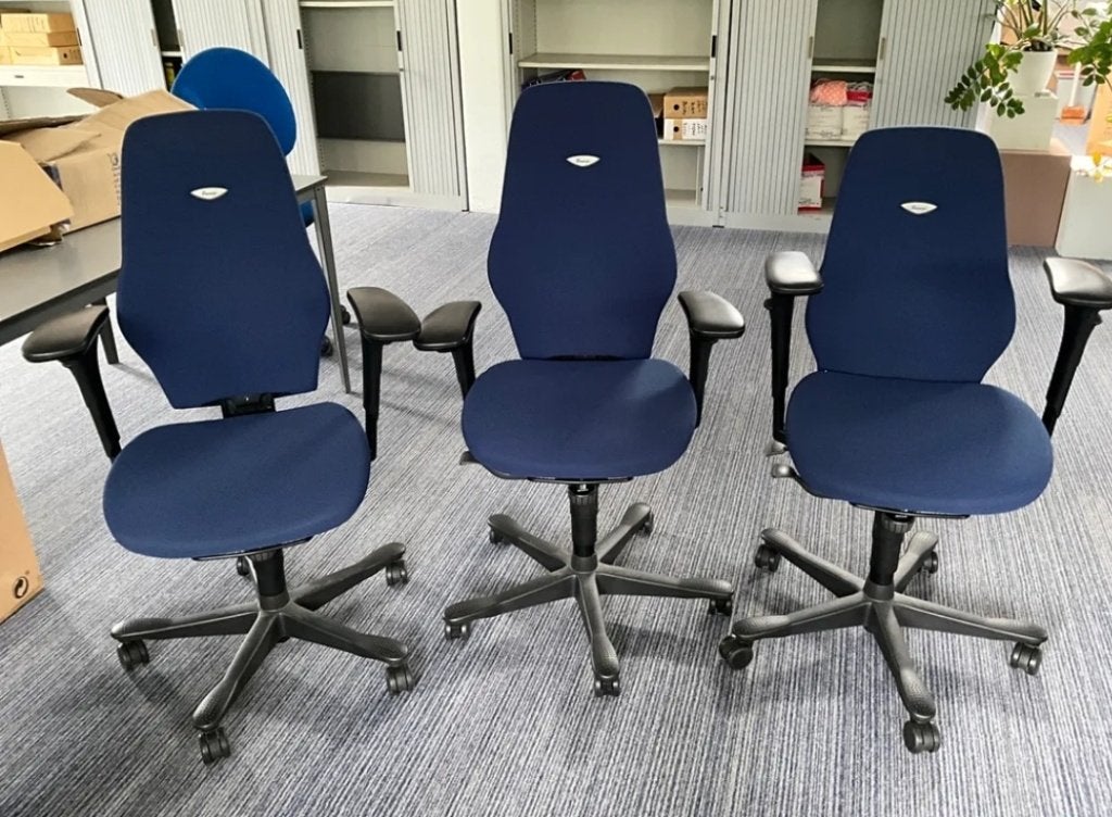 Fauteuils de bureau ergonomiques Kinnarps Model Plus 6000, Comme neuf, Enlèvement, Ergonomique, Bleu