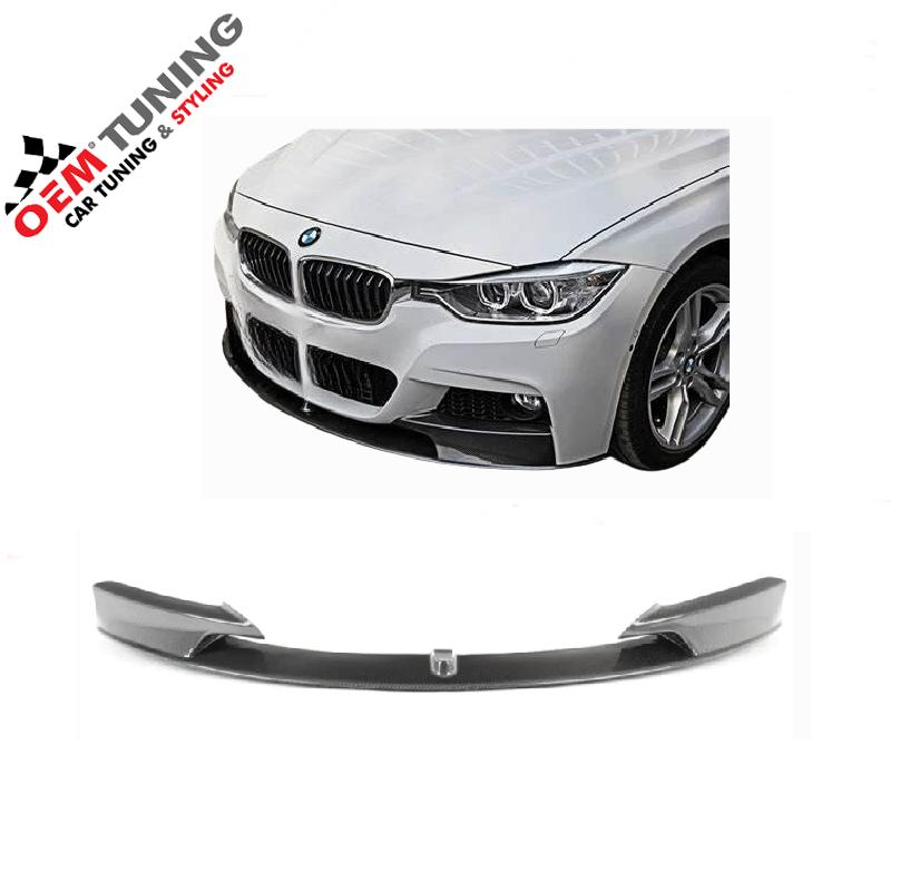 M‑Performance Style Frontlip F30/F31 12‑19 Carbon Look, Voor, Nieuw, Ophalen of Verzenden, Bumper