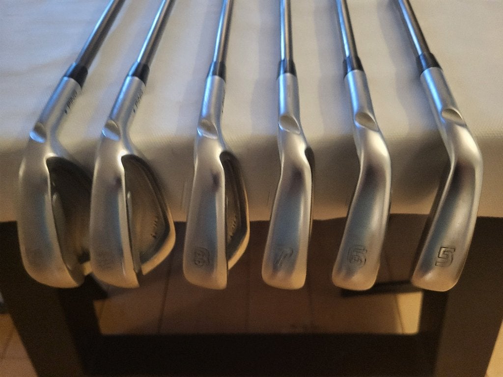 Ping i210 ijzerset 5-PW Recoil ES graphite Blue Dot, Enlèvement, Comme neuf, Set, Ping