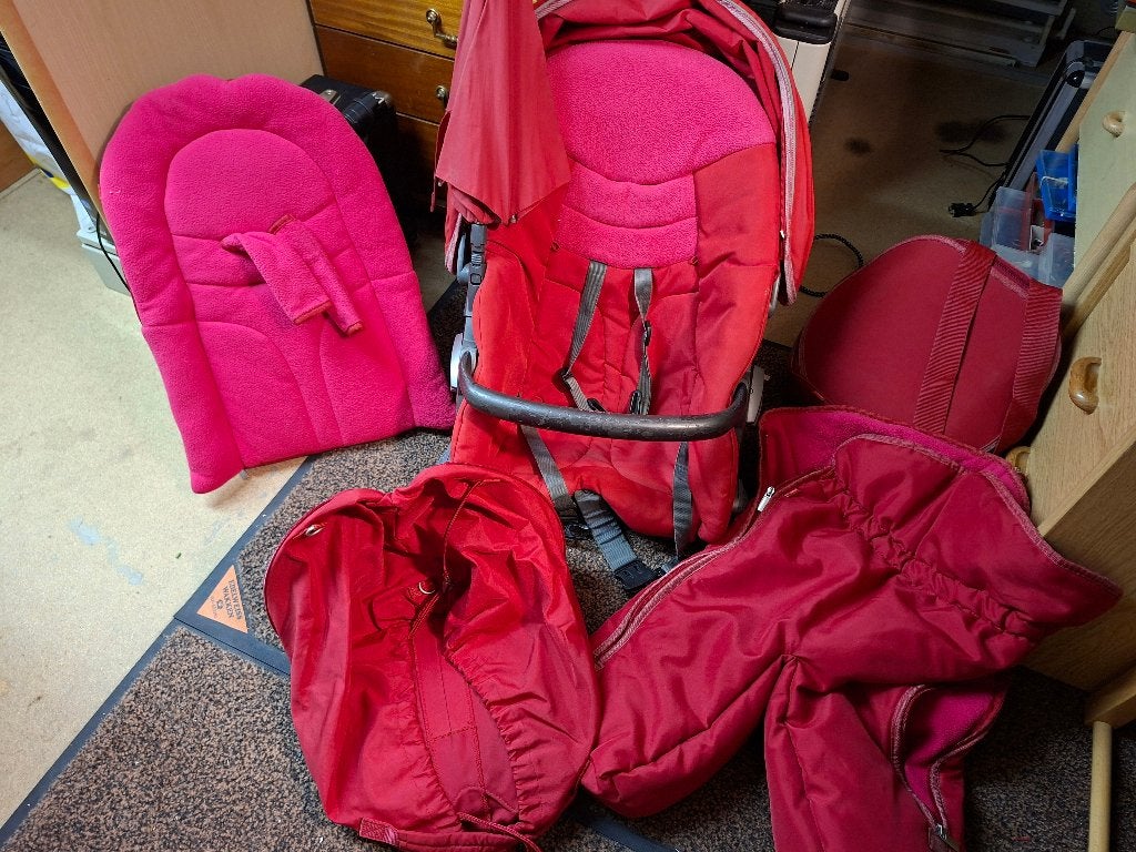 Poussette Stokke, Avec siège auto, Autres marques, Comme neuf, Enlèvement
