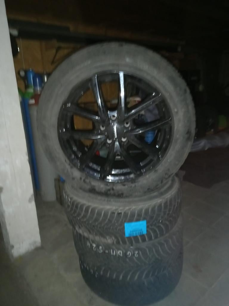 Set 4 winterbanden met velgen, Ophalen, Winterbanden, Velg(en)