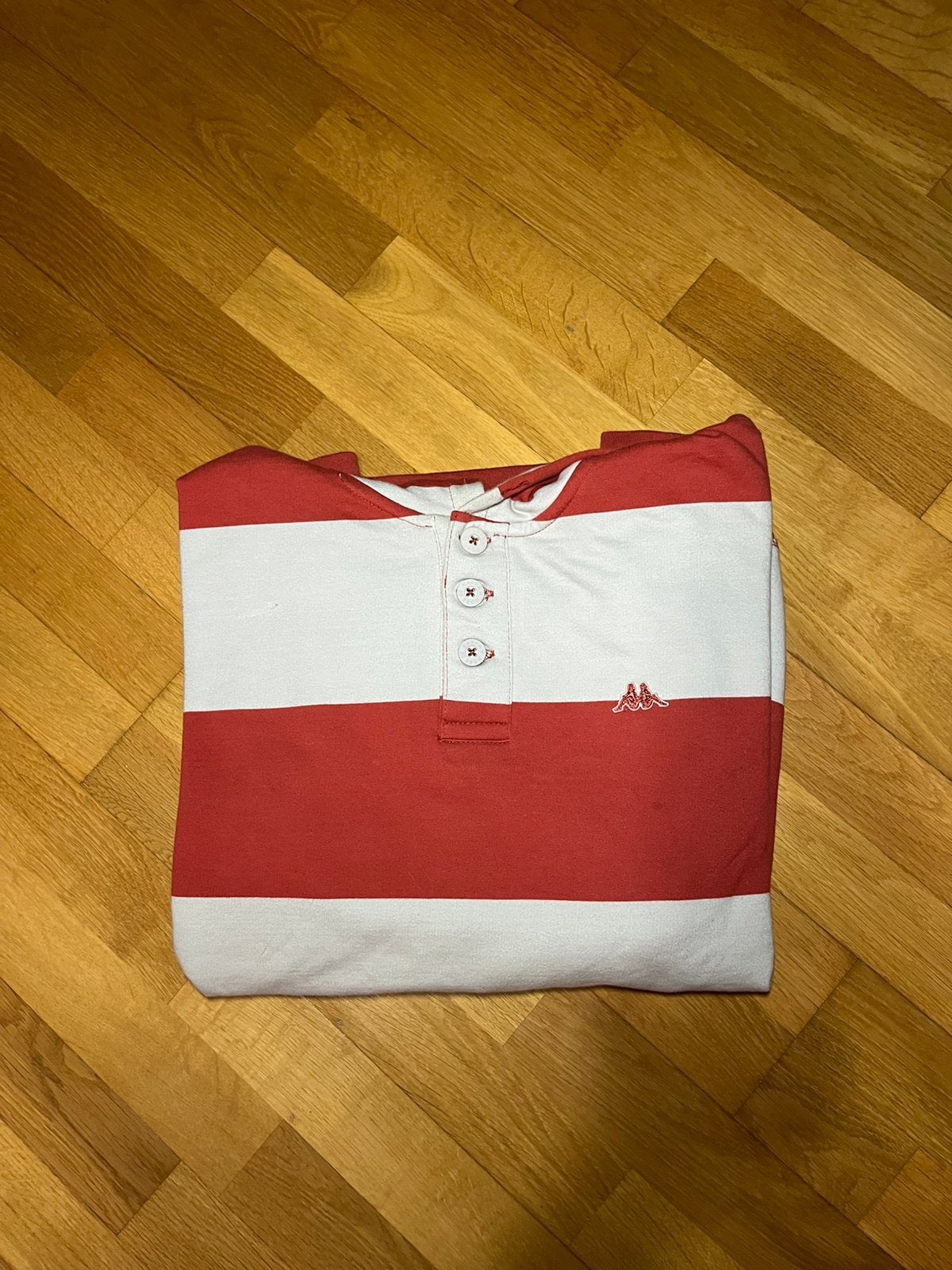 Polo à capuche original Kappa rayé taille XL, Enlèvement ou Envoi, Comme neuf, Taille 56/58 (XL), Multicolore