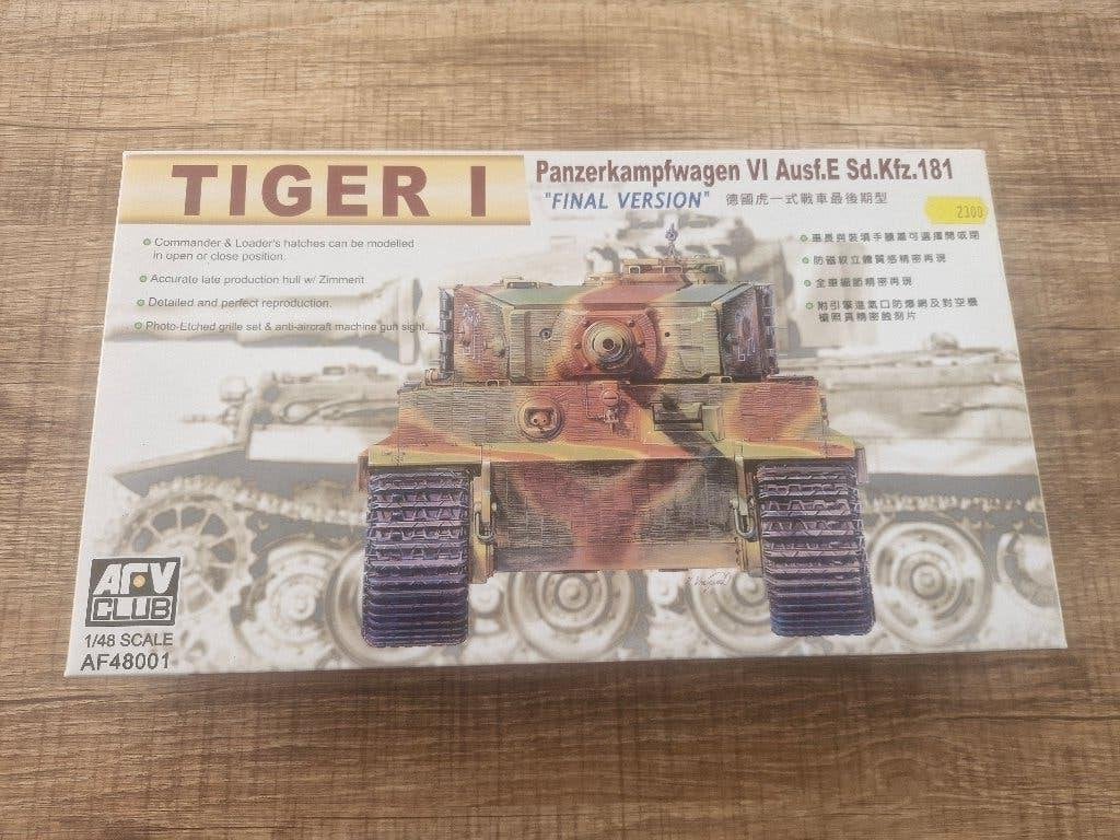 AFV 1/48 Tiger I Final Version Sd.Kfz.181 Ausf.E, Overige merken, Tank, 1:32 tot 1:50, Nieuw