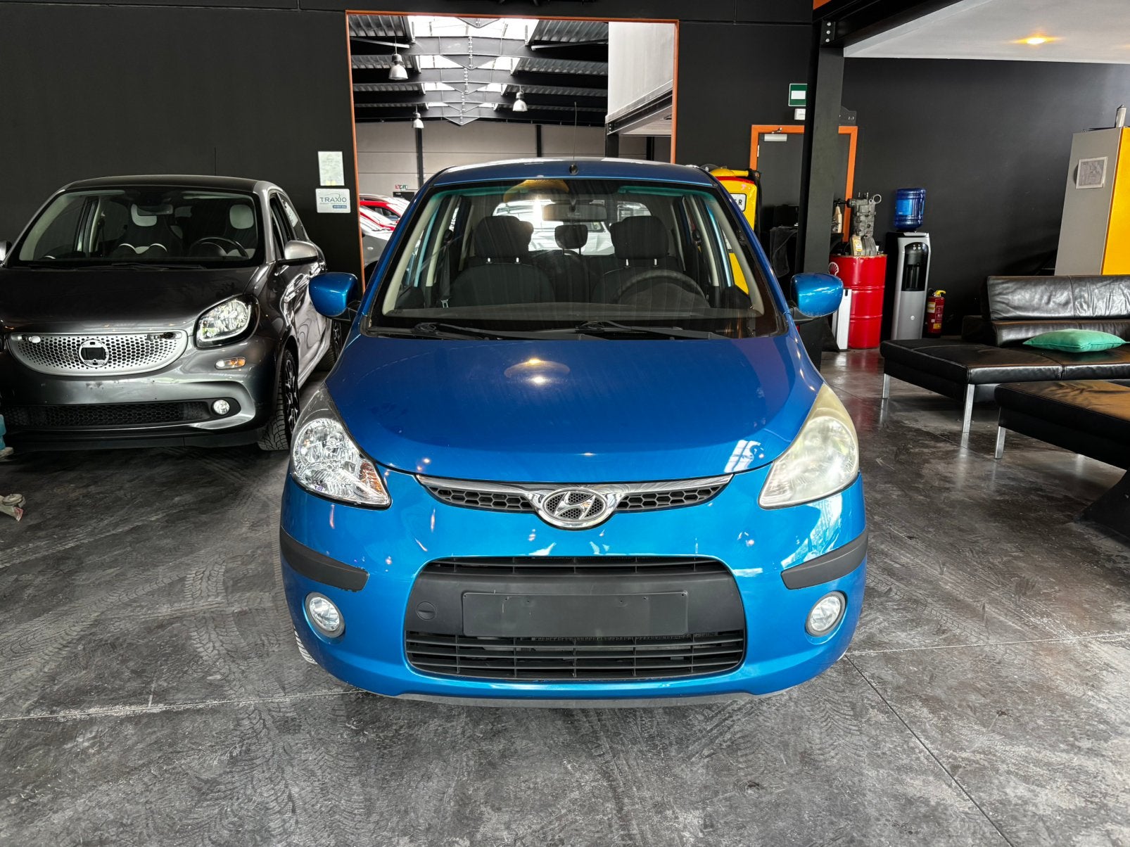 HYUNDAI i10 1.2i lounge/12 mois de garantie, Euro 5, Stof, 4 cilinders, Blauw