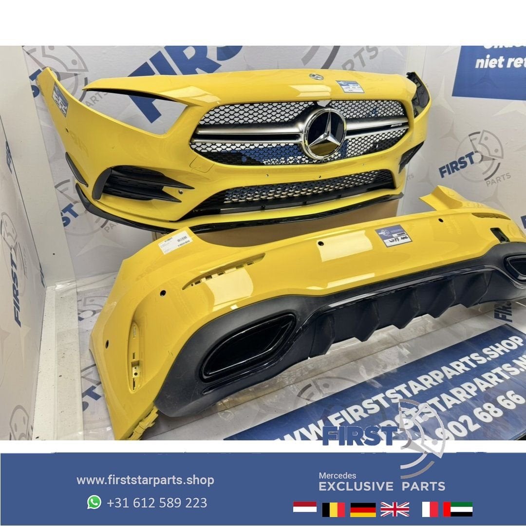 W177 A KLASSE AMG PAKKET BUMPER SET Origineel Mercedes GEEL, Gebruikt, -, Ophalen of Verzenden, Bumper