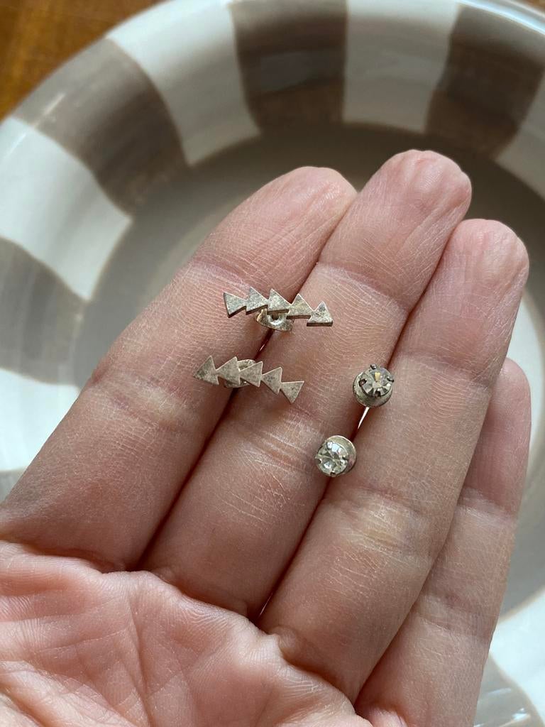 Lot boucles d’oreilles, Bijoux, Sacs & Beauté, Boucles d'oreilles, Puces ou Clous, Enlèvement ou Envoi, Utilisé, Argent