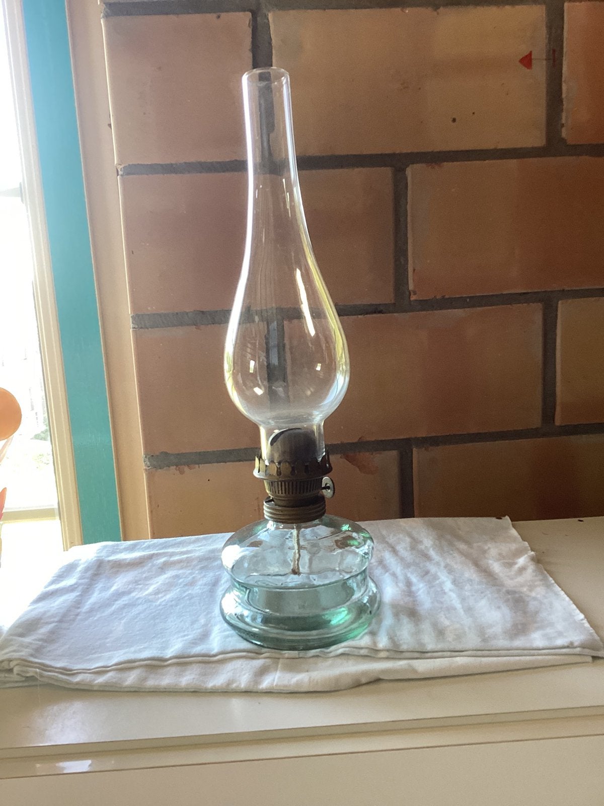 Oude olielamp, Ophalen