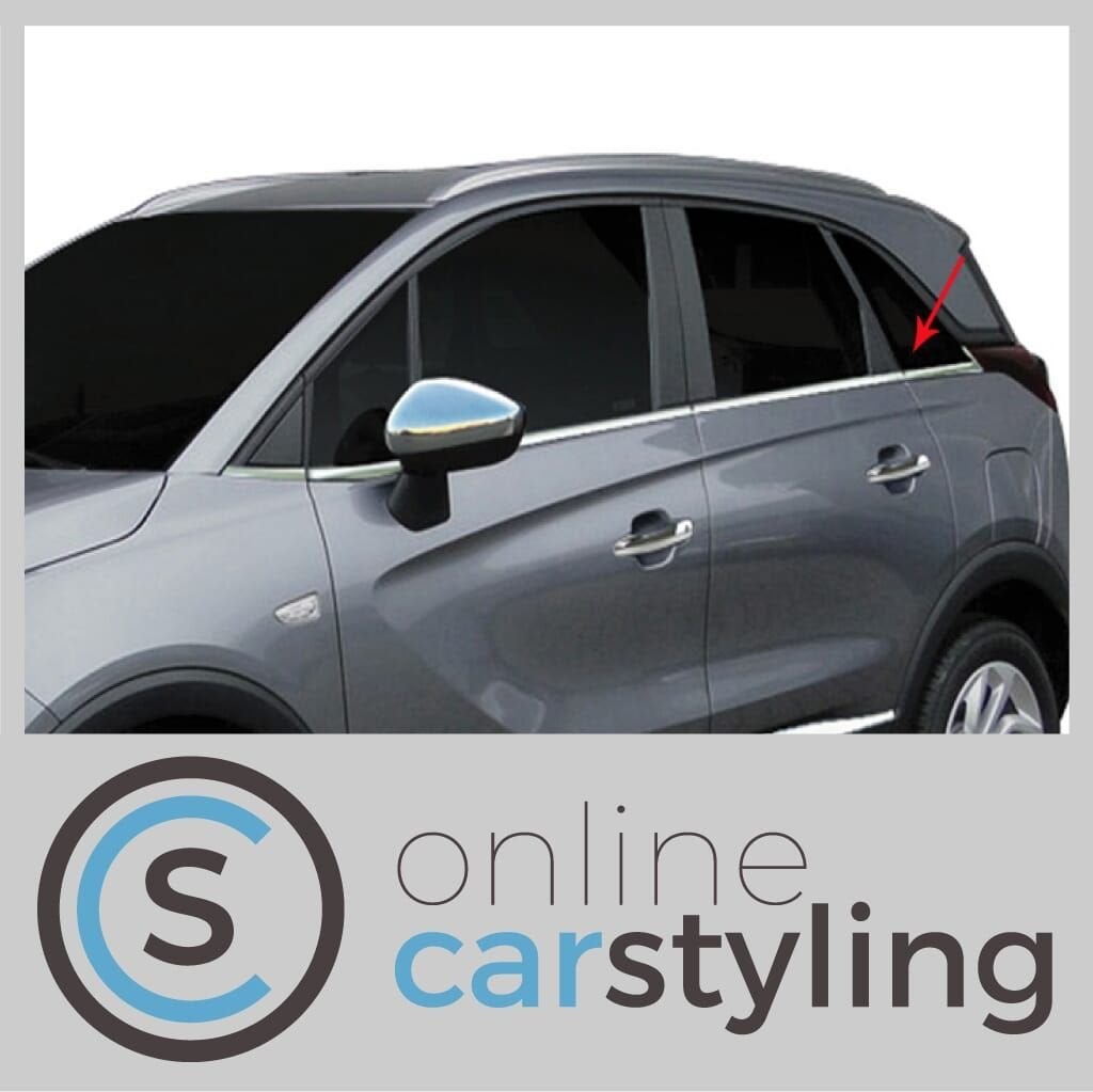 Chromen raamlijsten opel Crossland X, Autos : Pièces & Accessoires, Neuf, -, Opel, -